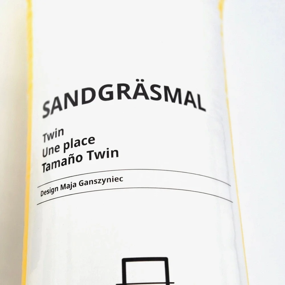 IKEA Sandlöpare Twin‎ Duvet Set & Sandgräsmal Insert Comforter Bundle Kit New